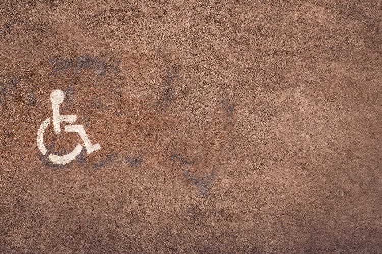 Símbolo de lugar reservado para persona con discapacidad física